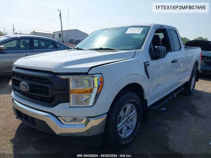 2021 Ford F-150 Xl VIN: 1FTEX1EP2MFB07695 Lot: 39436524