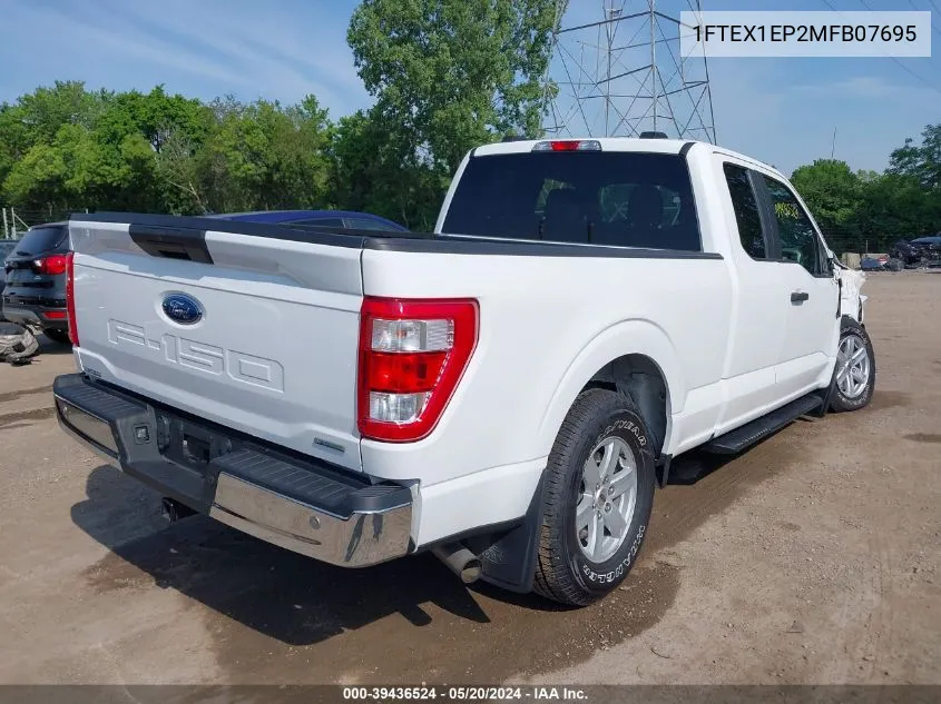 1FTEX1EP2MFB07695 2021 Ford F-150 Xl