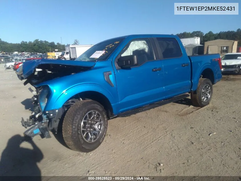 2021 Ford F-150 Xl VIN: 1FTEW1EP2MKE52431 Lot: 39528523