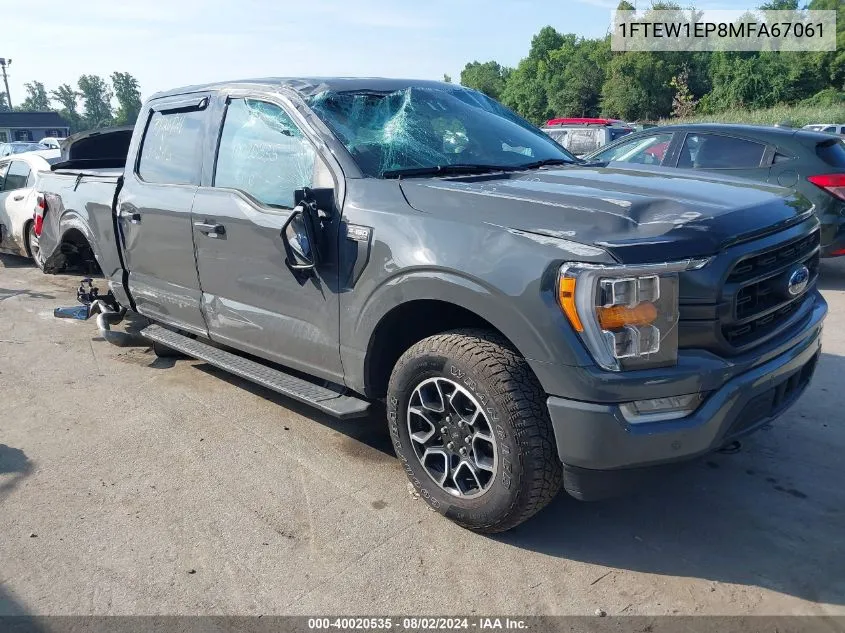 2021 Ford F-150 Xlt VIN: 1FTEW1EP8MFA67061 Lot: 40020535