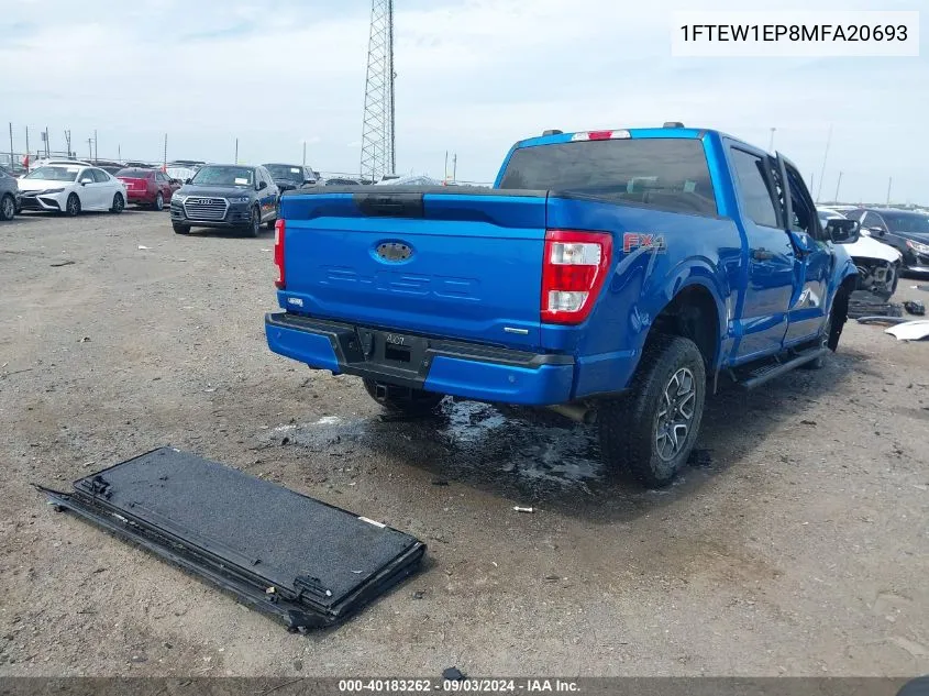 1FTEW1EP8MFA20693 2021 Ford F-150 Xl