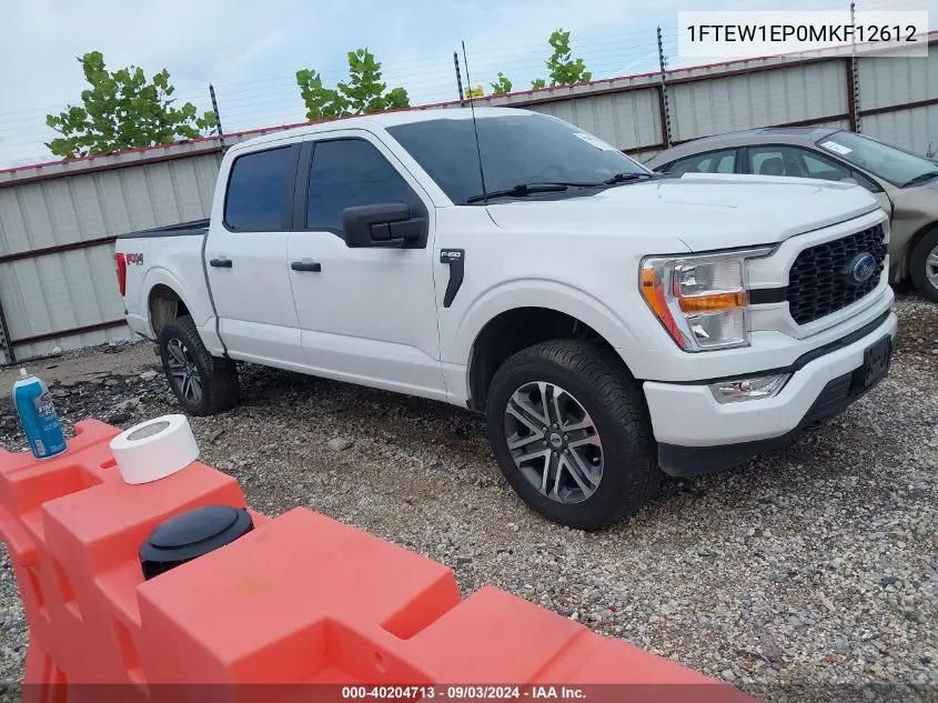 2021 Ford F-150 Xl VIN: 1FTEW1EP0MKF12612 Lot: 40204713