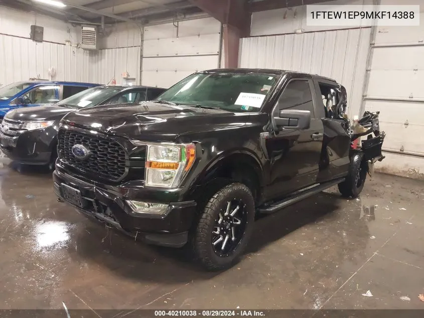 2021 Ford F-150 Xl VIN: 1FTEW1EP9MKF14388 Lot: 40210038