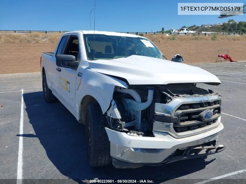 1FTEX1CP7MKD05179 2021 Ford F-150 Xlt