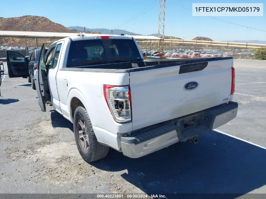 1FTEX1CP7MKD05179 2021 Ford F-150 Xlt