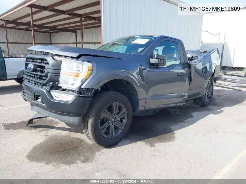 2021 Ford F-150 Xl VIN: 1FTMF1C57MKE19809 Lot: 40225183