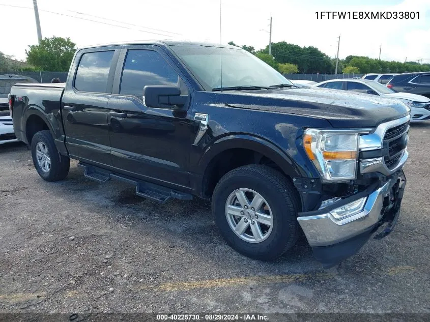 2021 Ford F-150 Xlt VIN: 1FTFW1E8XMKD33801 Lot: 40225730