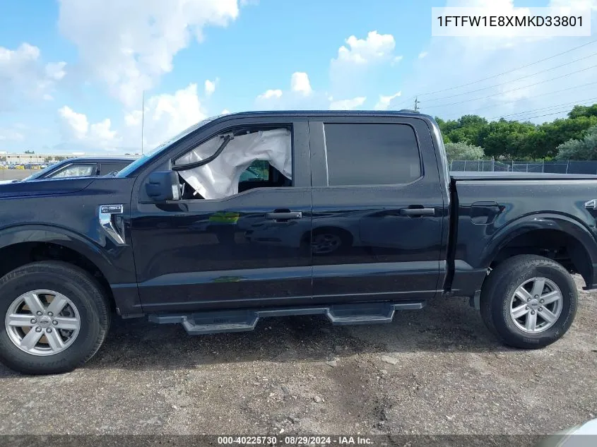 2021 Ford F-150 Xlt VIN: 1FTFW1E8XMKD33801 Lot: 40225730