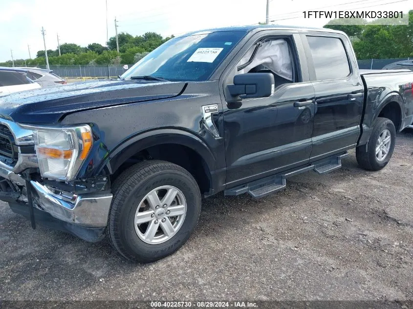 1FTFW1E8XMKD33801 2021 Ford F-150 Xlt