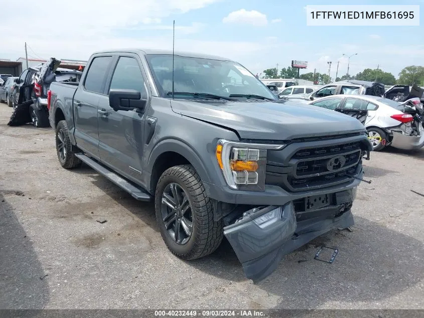 1FTFW1ED1MFB61695 2021 Ford F-150 Xlt