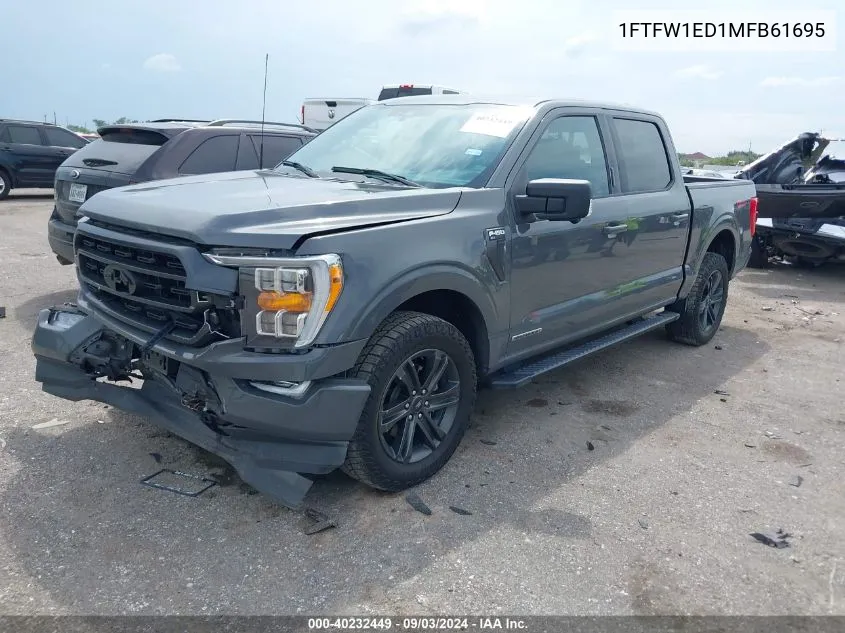 2021 Ford F-150 Xlt VIN: 1FTFW1ED1MFB61695 Lot: 40232449