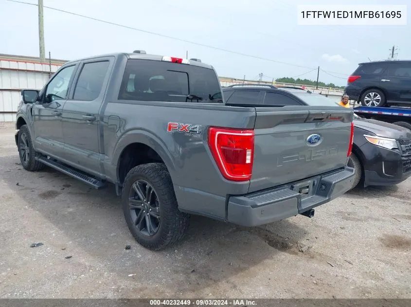 2021 Ford F-150 Xlt VIN: 1FTFW1ED1MFB61695 Lot: 40232449