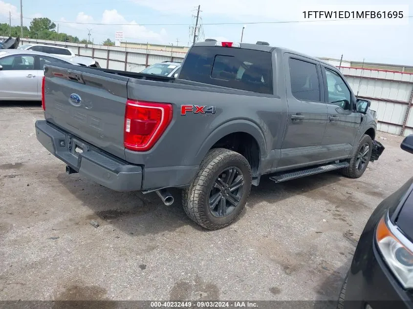 2021 Ford F-150 Xlt VIN: 1FTFW1ED1MFB61695 Lot: 40232449