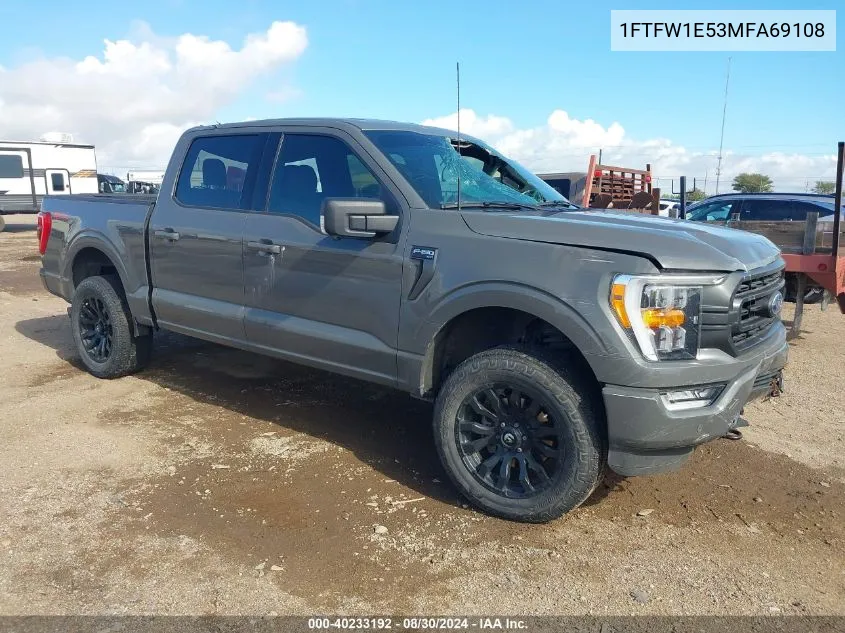 1FTFW1E53MFA69108 2021 Ford F-150 Xlt