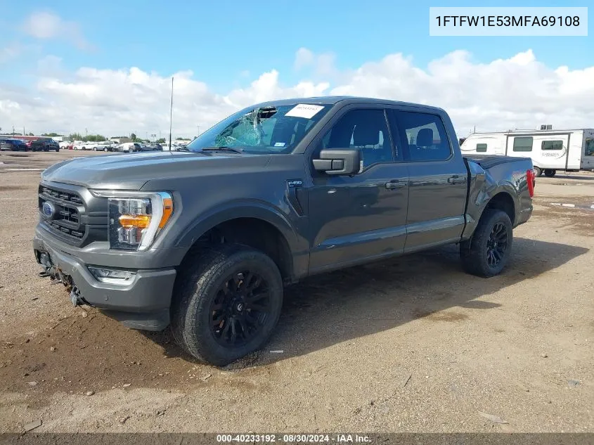 1FTFW1E53MFA69108 2021 Ford F-150 Xlt