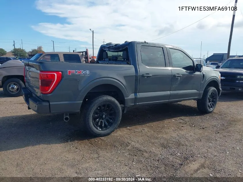 1FTFW1E53MFA69108 2021 Ford F-150 Xlt