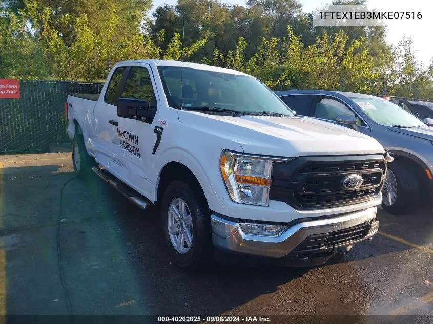 2021 Ford F-150 Xl VIN: 1FTEX1EB3MKE07516 Lot: 40262625