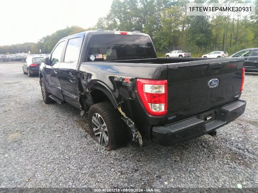 1FTEW1EP4MKE30931 2021 Ford F-150 Xl