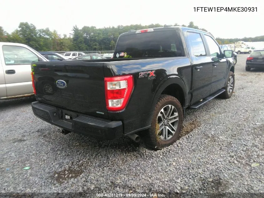 2021 Ford F-150 Xl VIN: 1FTEW1EP4MKE30931 Lot: 40281219