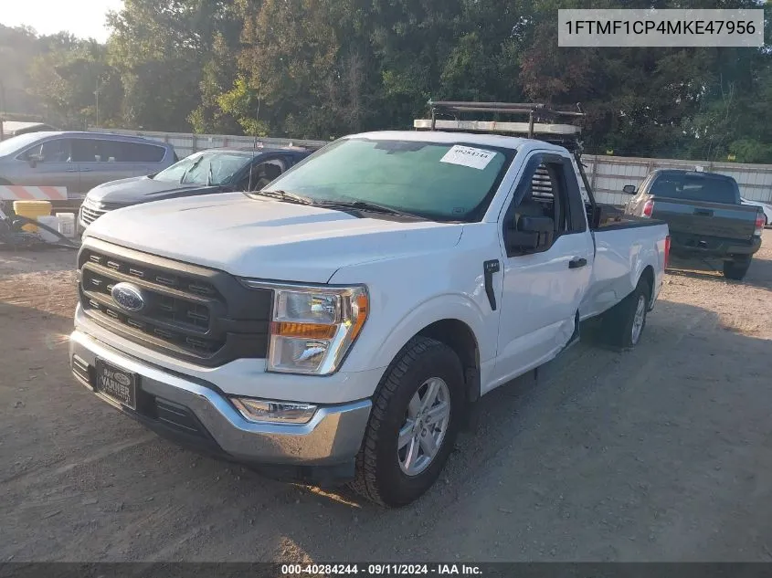 2021 Ford F-150 Xl VIN: 1FTMF1CP4MKE47956 Lot: 40284244