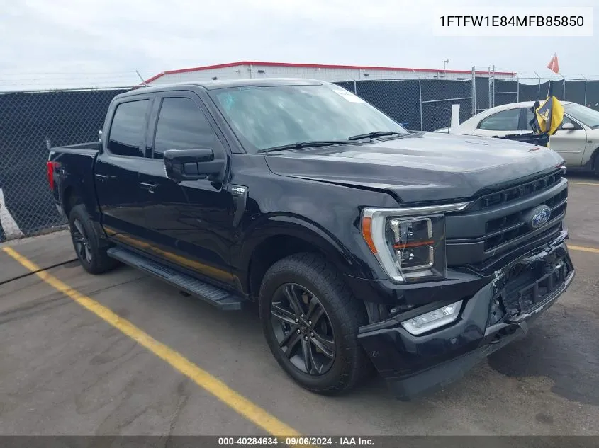 1FTFW1E84MFB85850 2021 Ford F-150 Lariat