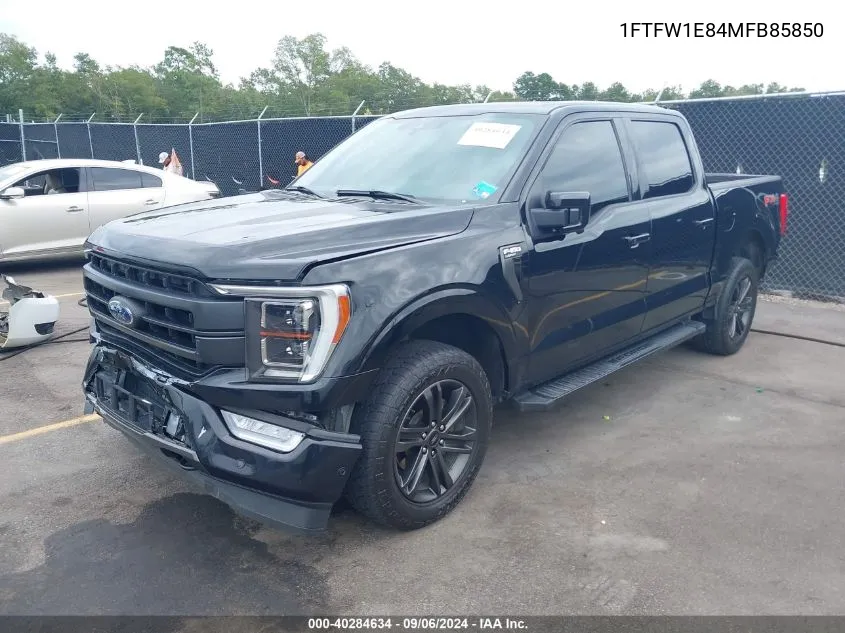 1FTFW1E84MFB85850 2021 Ford F-150 Lariat