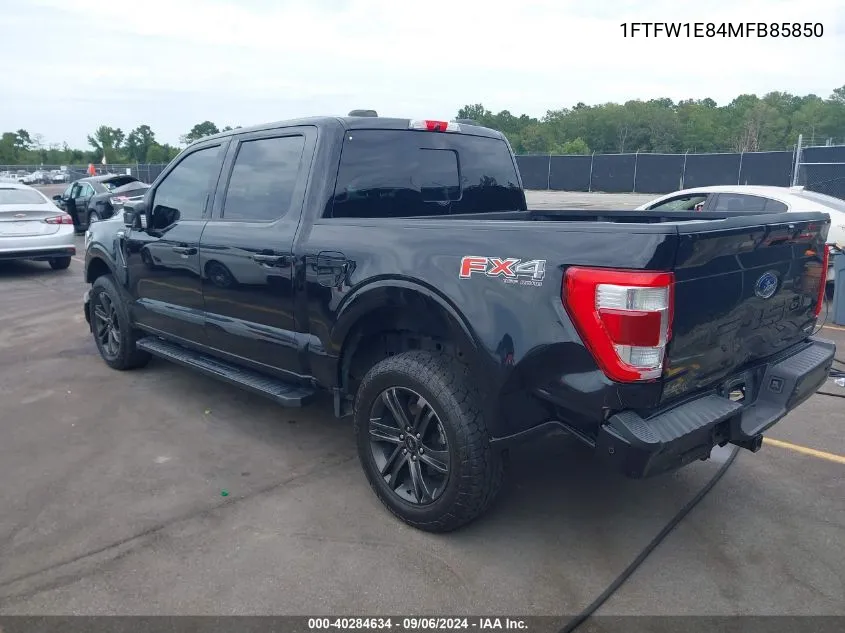 1FTFW1E84MFB85850 2021 Ford F-150 Lariat