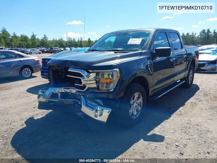 1FTEW1EP9MKD10710 2021 Ford F-150 Xlt