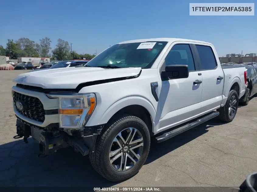 2021 Ford F-150 Xl VIN: 1FTEW1EP2MFA5385 Lot: 40310475