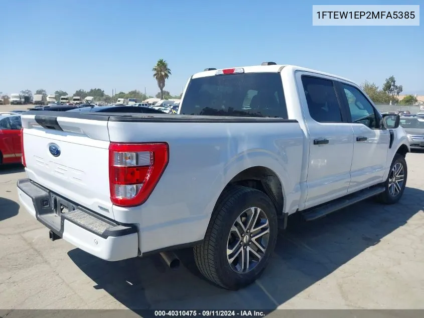 2021 Ford F-150 Xl VIN: 1FTEW1EP2MFA5385 Lot: 40310475