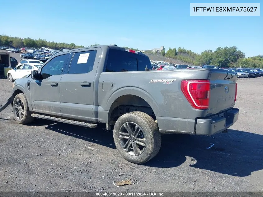 2021 Ford F-150 Xlt VIN: 1FTFW1E8XMFA75627 Lot: 40319620