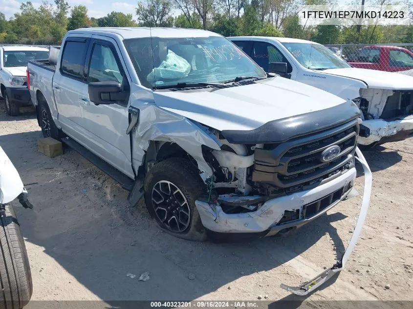 1FTEW1EP7MKD14223 2021 Ford F-150 Xlt