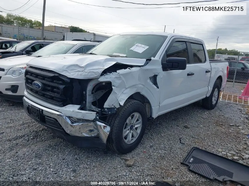 2021 Ford F-150 Xl VIN: 1FTEW1C88MKE25715 Lot: 40329705