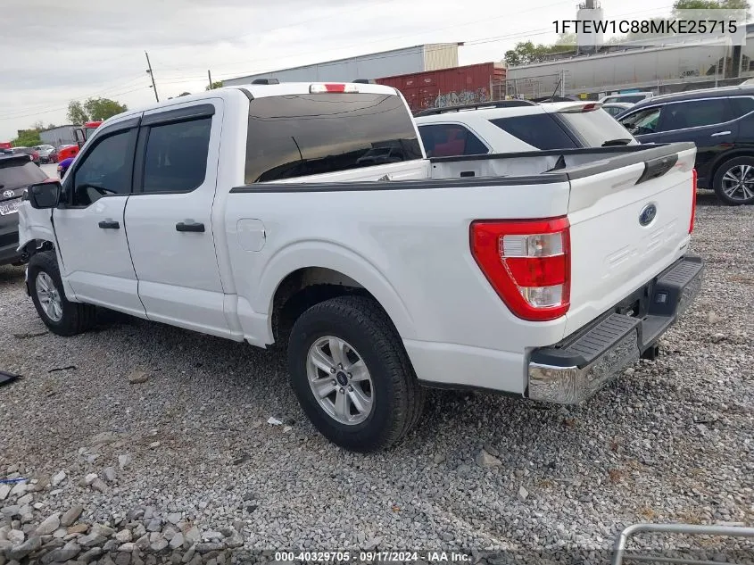 2021 Ford F-150 Xl VIN: 1FTEW1C88MKE25715 Lot: 40329705