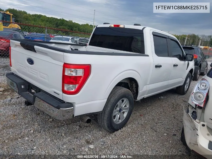 2021 Ford F-150 Xl VIN: 1FTEW1C88MKE25715 Lot: 40329705