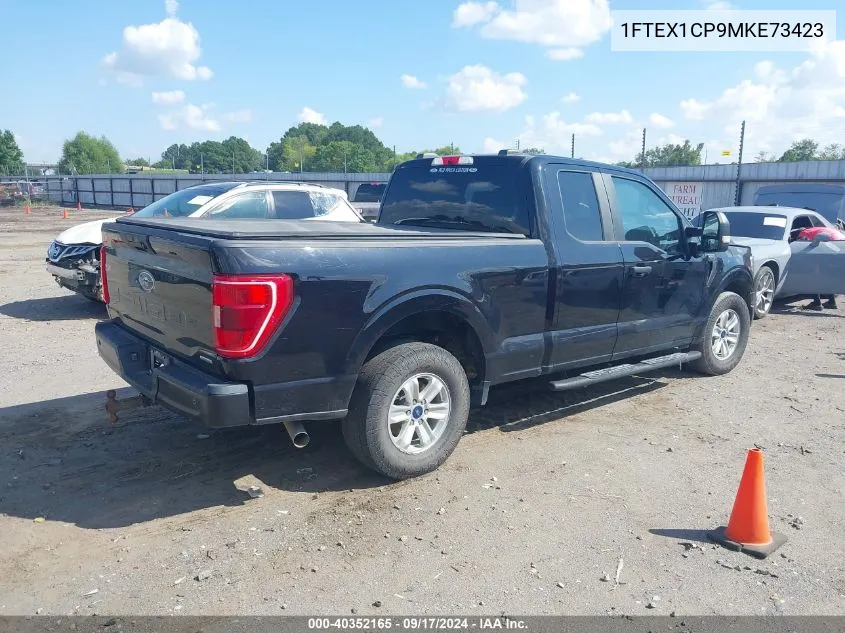 2021 Ford F-150 Xl VIN: 1FTEX1CP9MKE73423 Lot: 40352165