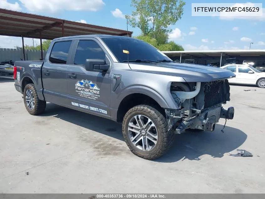 2021 Ford F-150 Xl VIN: 1FTEW1CP2MFC45629 Lot: 40353736