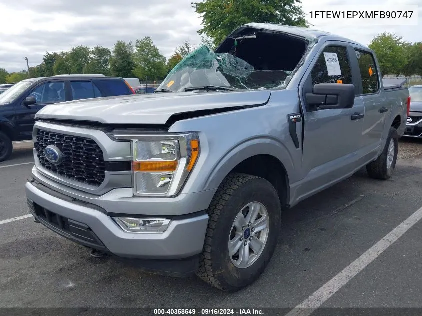 2021 Ford F-150 Xl VIN: 1FTEW1EPXMFB90747 Lot: 40358549