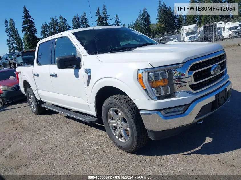 2021 Ford F-150 Xlt VIN: 1FTFW1E80MFA42054 Lot: 40360972