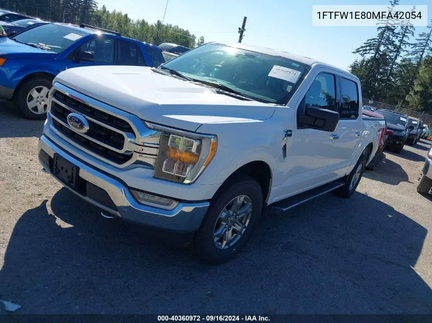 2021 Ford F-150 Xlt VIN: 1FTFW1E80MFA42054 Lot: 40360972