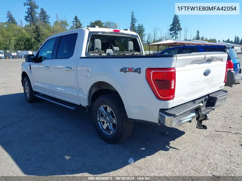 2021 Ford F-150 Xlt VIN: 1FTFW1E80MFA42054 Lot: 40360972