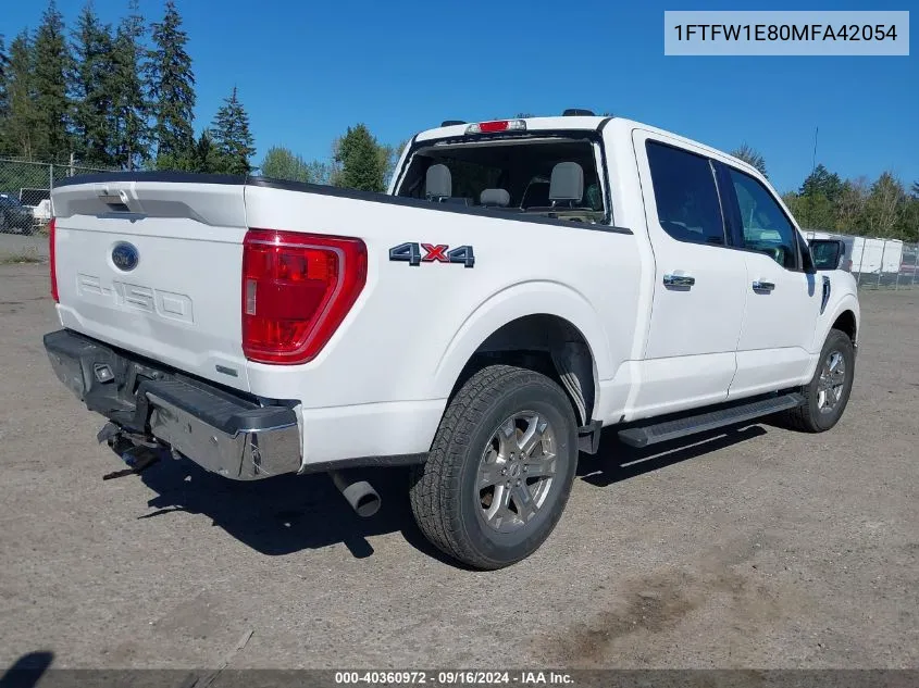 2021 Ford F-150 Xlt VIN: 1FTFW1E80MFA42054 Lot: 40360972