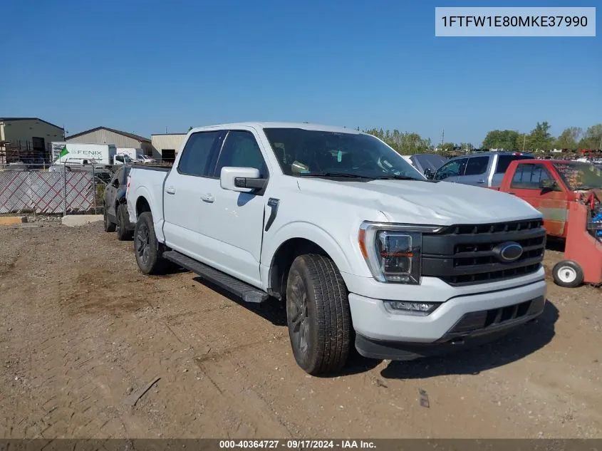 1FTFW1E80MKE37990 2021 Ford F-150 Lariat