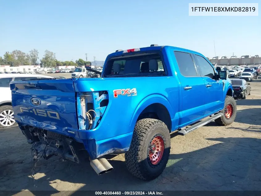 1FTFW1E8XMKD82819 2021 Ford F-150 Xlt