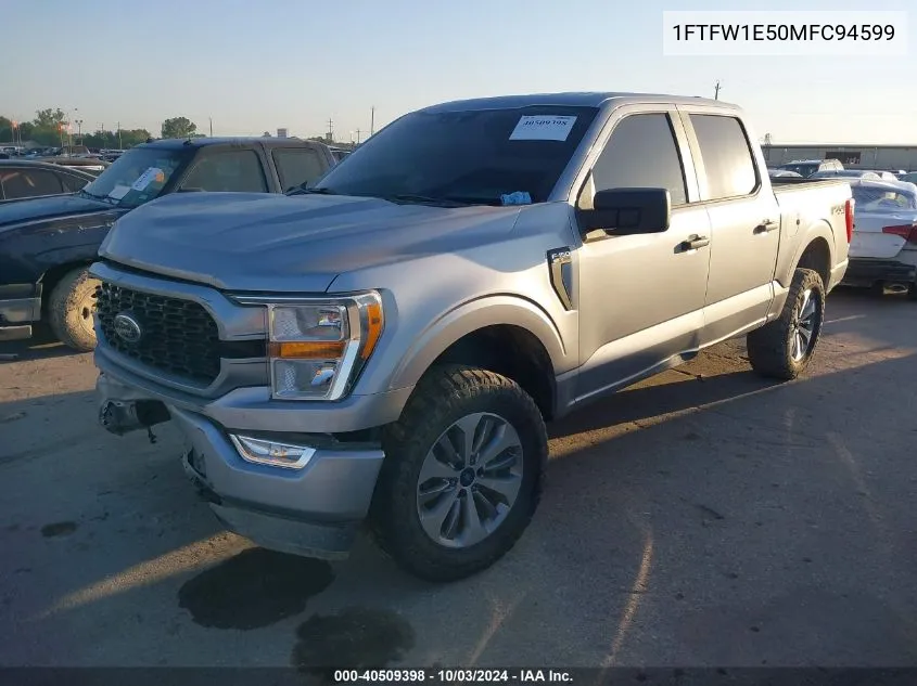 2021 Ford F-150 Xl VIN: 1FTFW1E50MFC94599 Lot: 40509398