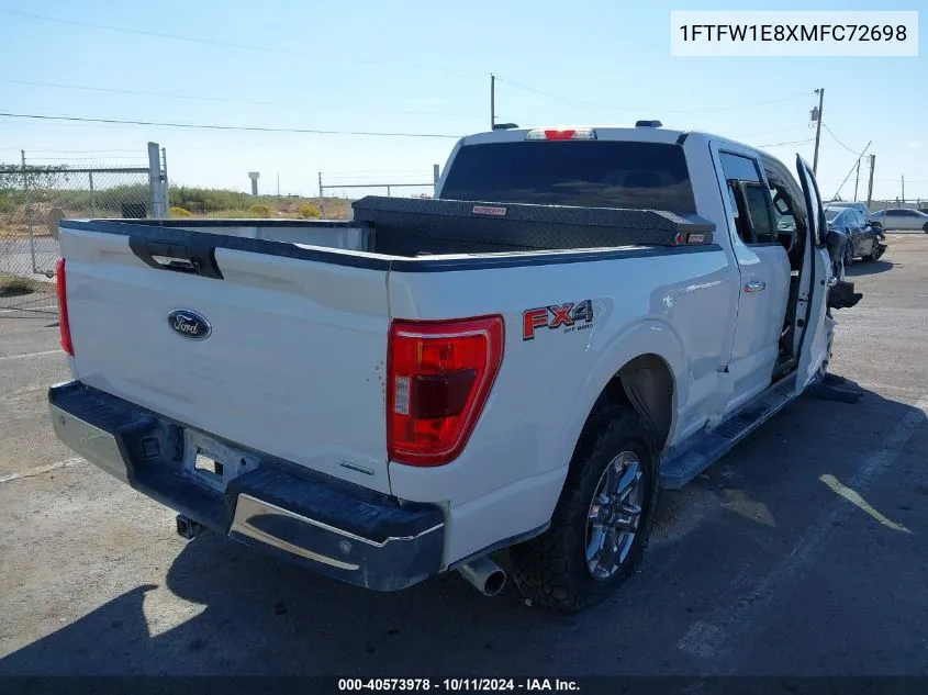 2021 Ford F-150 Xlt VIN: 1FTFW1E8XMFC72698 Lot: 40573978