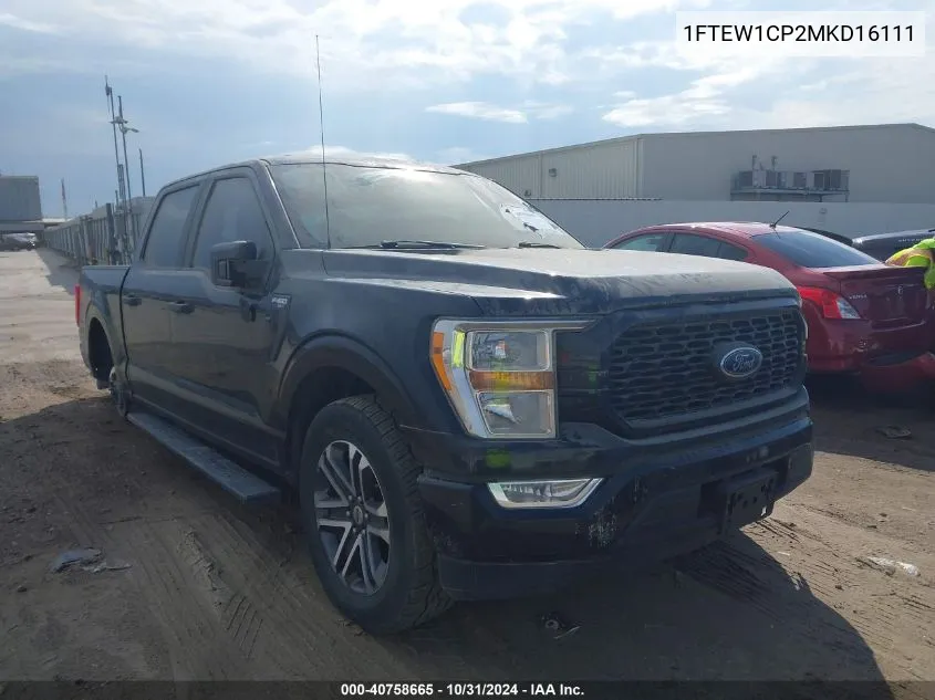 2021 Ford F-150 Xl VIN: 1FTEW1CP2MKD16111 Lot: 40758665