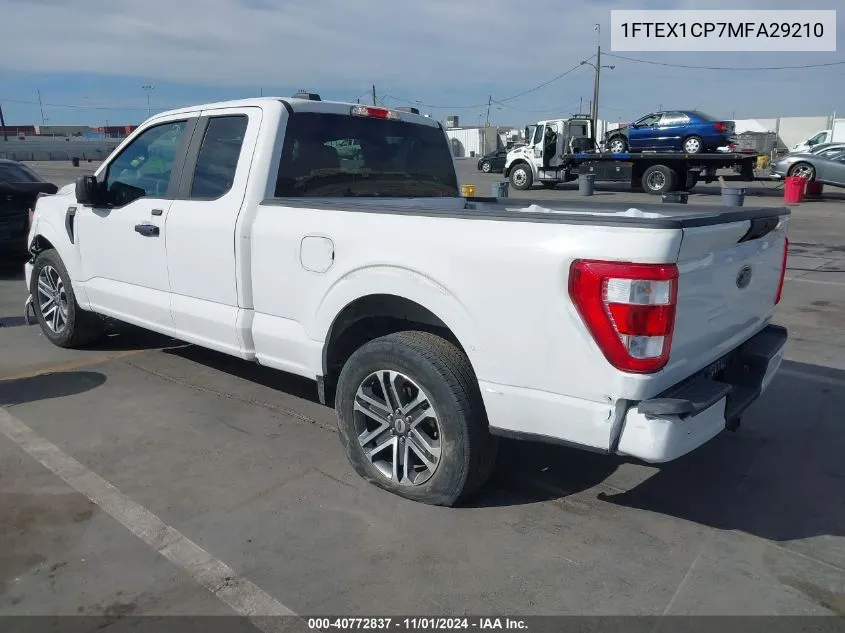 2021 Ford F-150 Xl VIN: 1FTEX1CP7MFA29210 Lot: 40772837