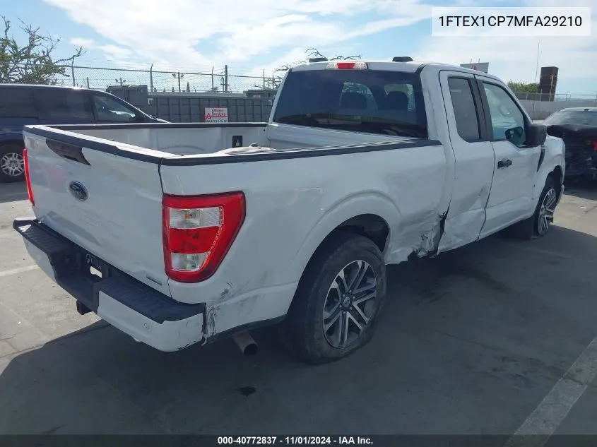 2021 Ford F-150 Xl VIN: 1FTEX1CP7MFA29210 Lot: 40772837