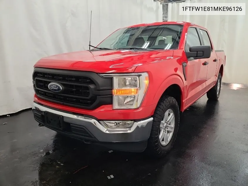 2021 Ford F-150 Xl VIN: 1FTFW1E81MKE96126 Lot: 40835793